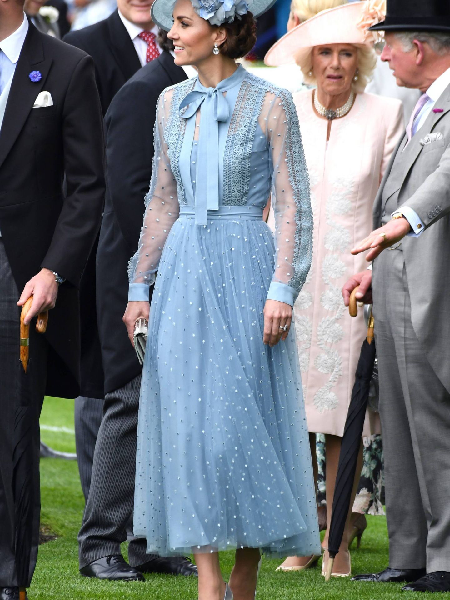 Kate Middleton y su conjunto de plumeti. (Cordon Press)