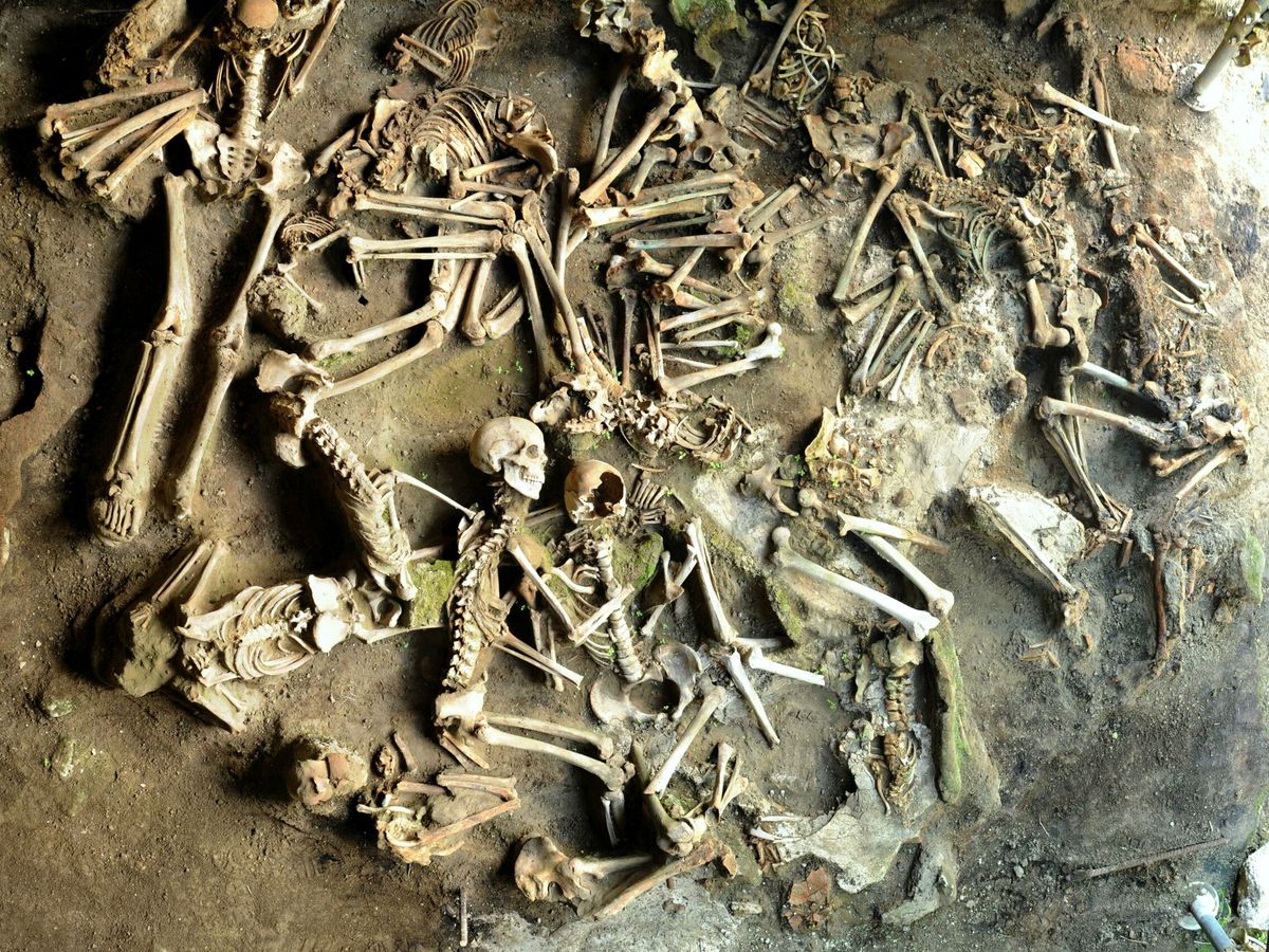 Foto: Descubren los restos del ‘último fugitivo’ de la erupción del Vesubio del año 79 d. C. (EFE)