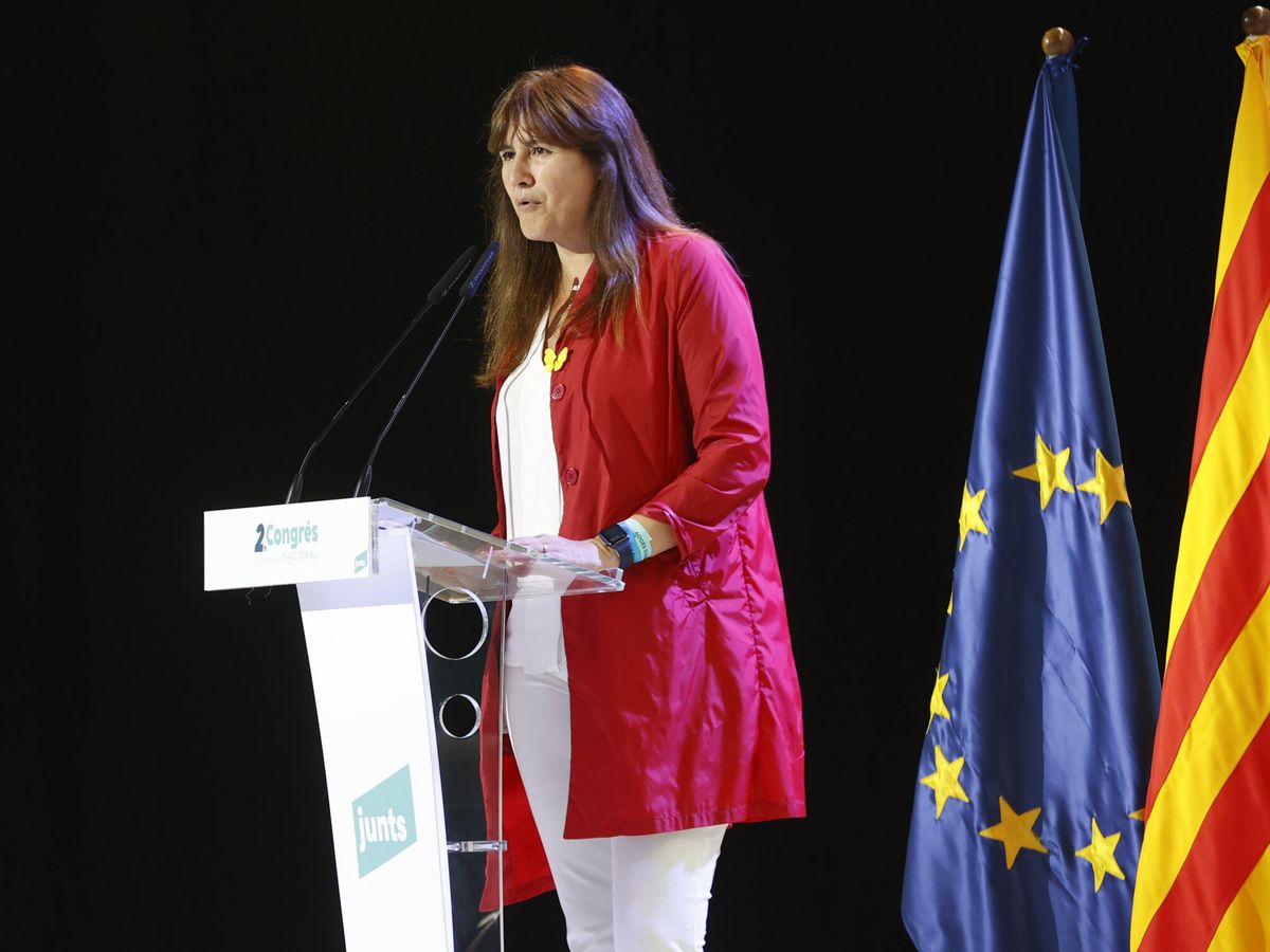 Foto: La presidenta de JxCAT, Laura Borràs. (EFE/Toni Albir)