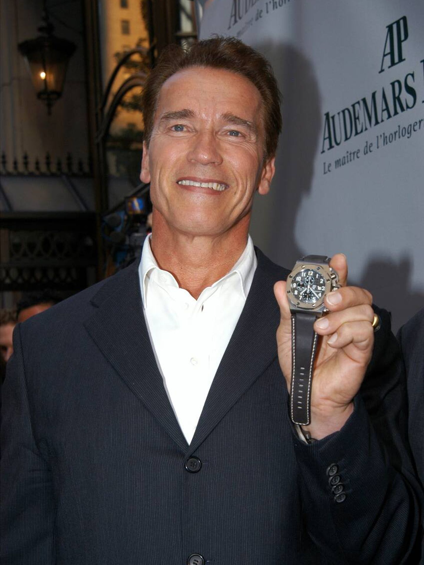 Arnold Schwarzenegger y su pasión por Audemars Piguet. (Richard Corkery/NY Daily News Archive/Getty Images)