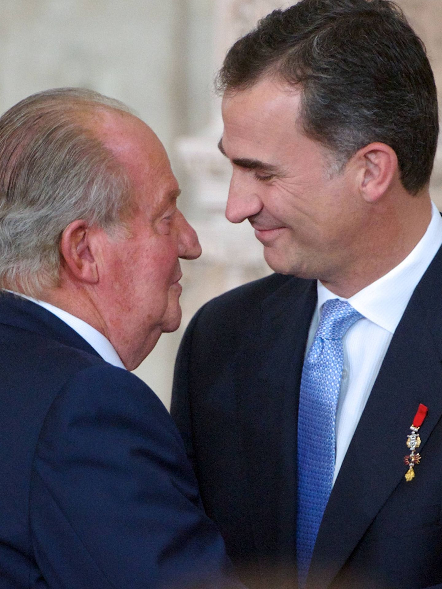 Felipe VI y Juan Carlos I. (Getty)