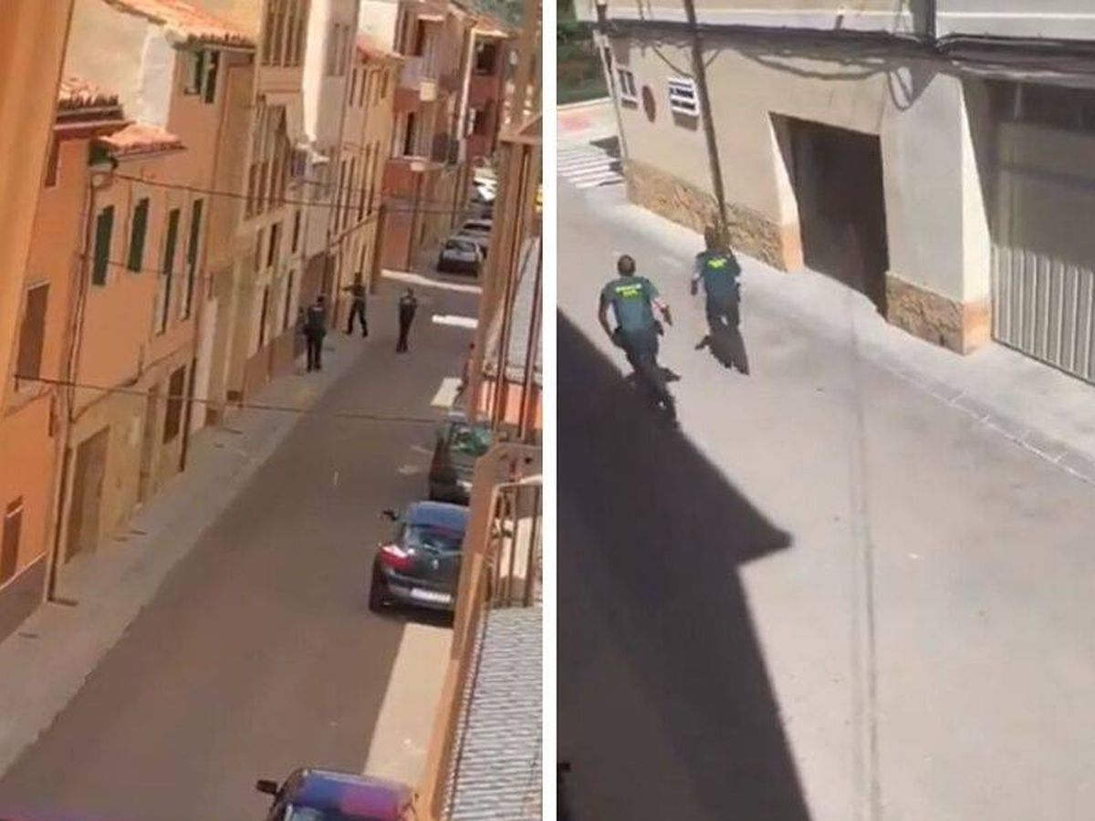 Foto: El operativo de la Guardia Civil en busca del 'Rambo de Requena' tras herir a un guardia civil en Muniesa, Teruel