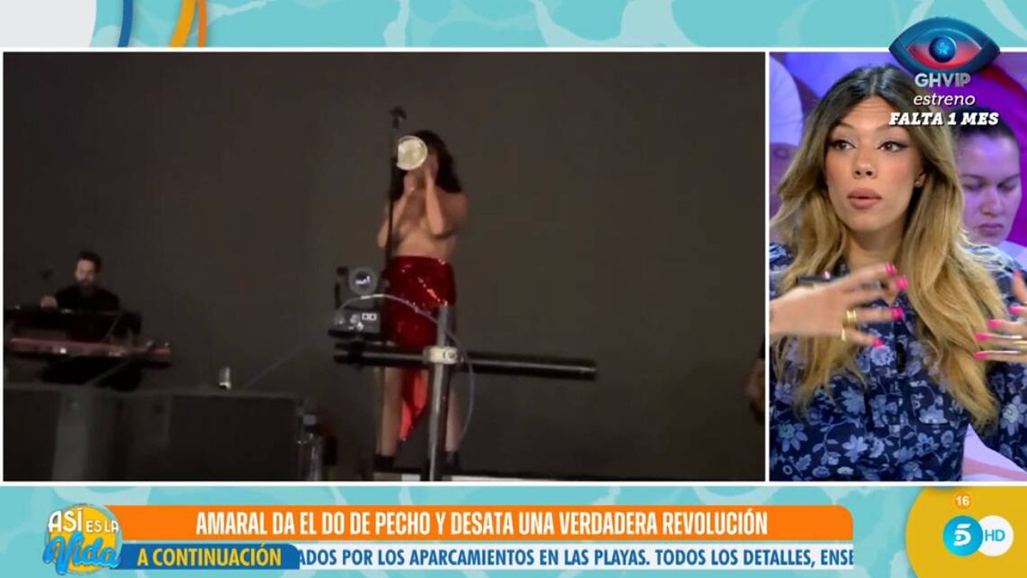 Alejandra Rubio en 'Así es la vida'. (Mediaset)