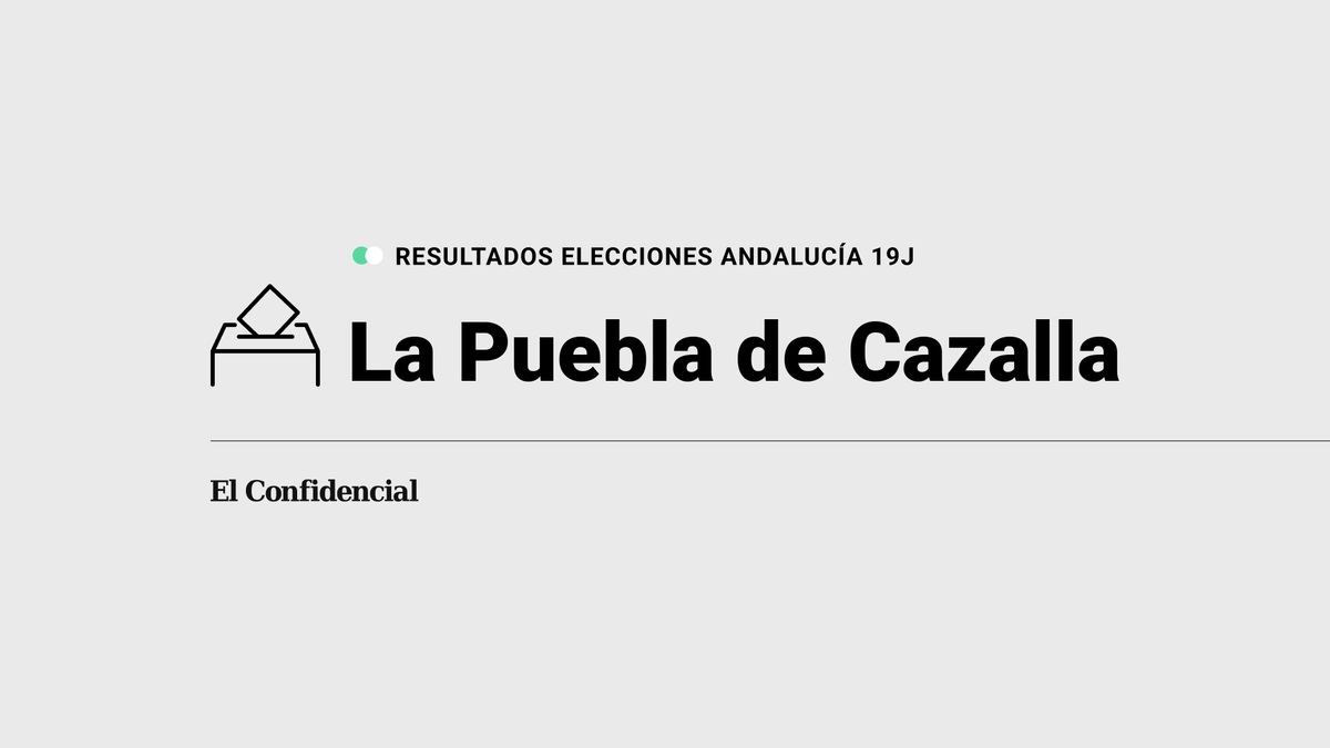 Resultados en La Puebla de Cazalla de elecciones en Andalucía 2022 con el escrutinio al 100%