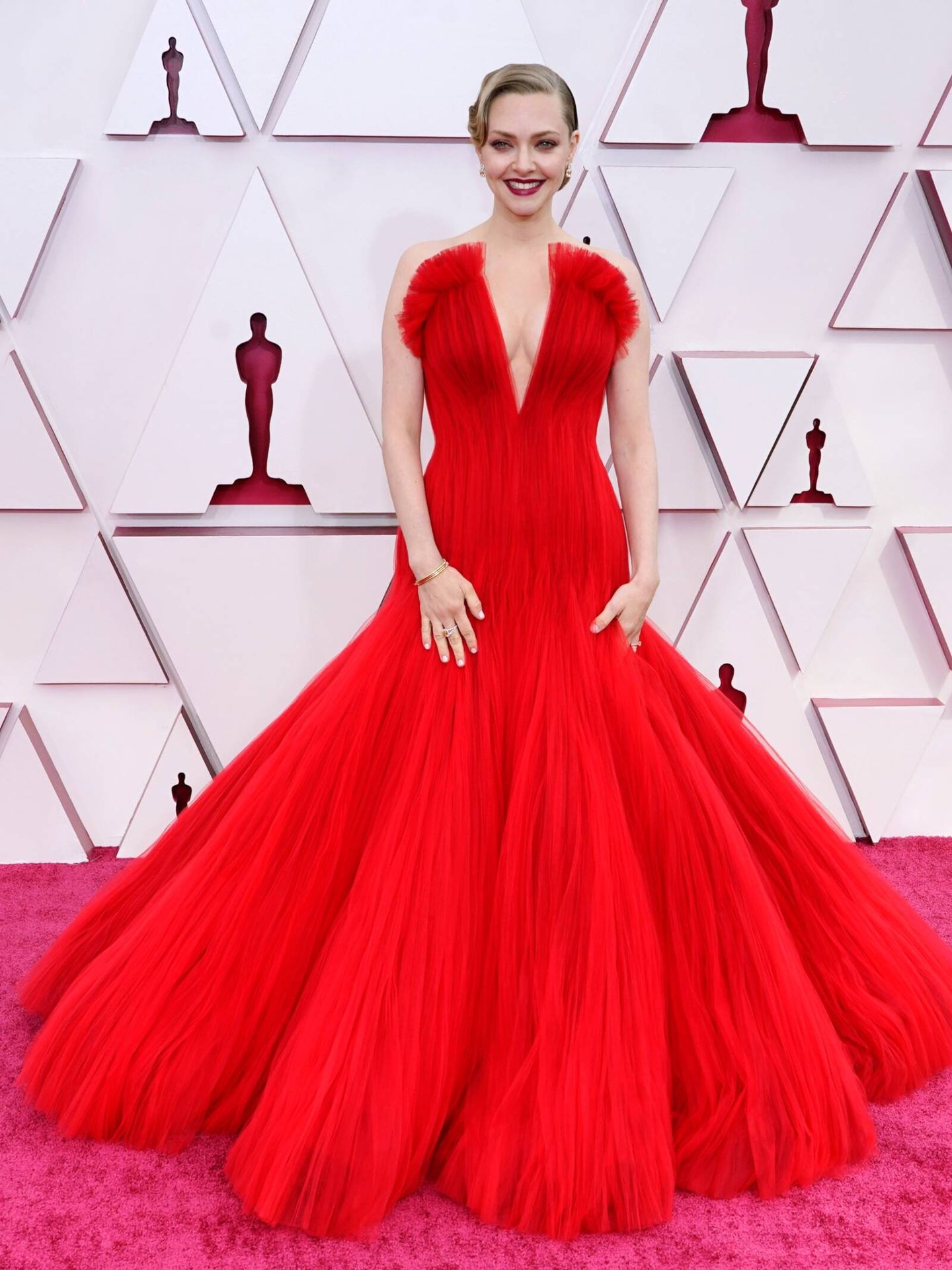  Amanda Seyfried, en los Premios Oscar de 2021. (Getty)