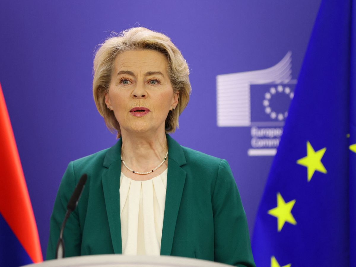 Foto: La presidenta de la Comisión Europea, Ursula von der Leyen. (Reuters/Johanna Geron)