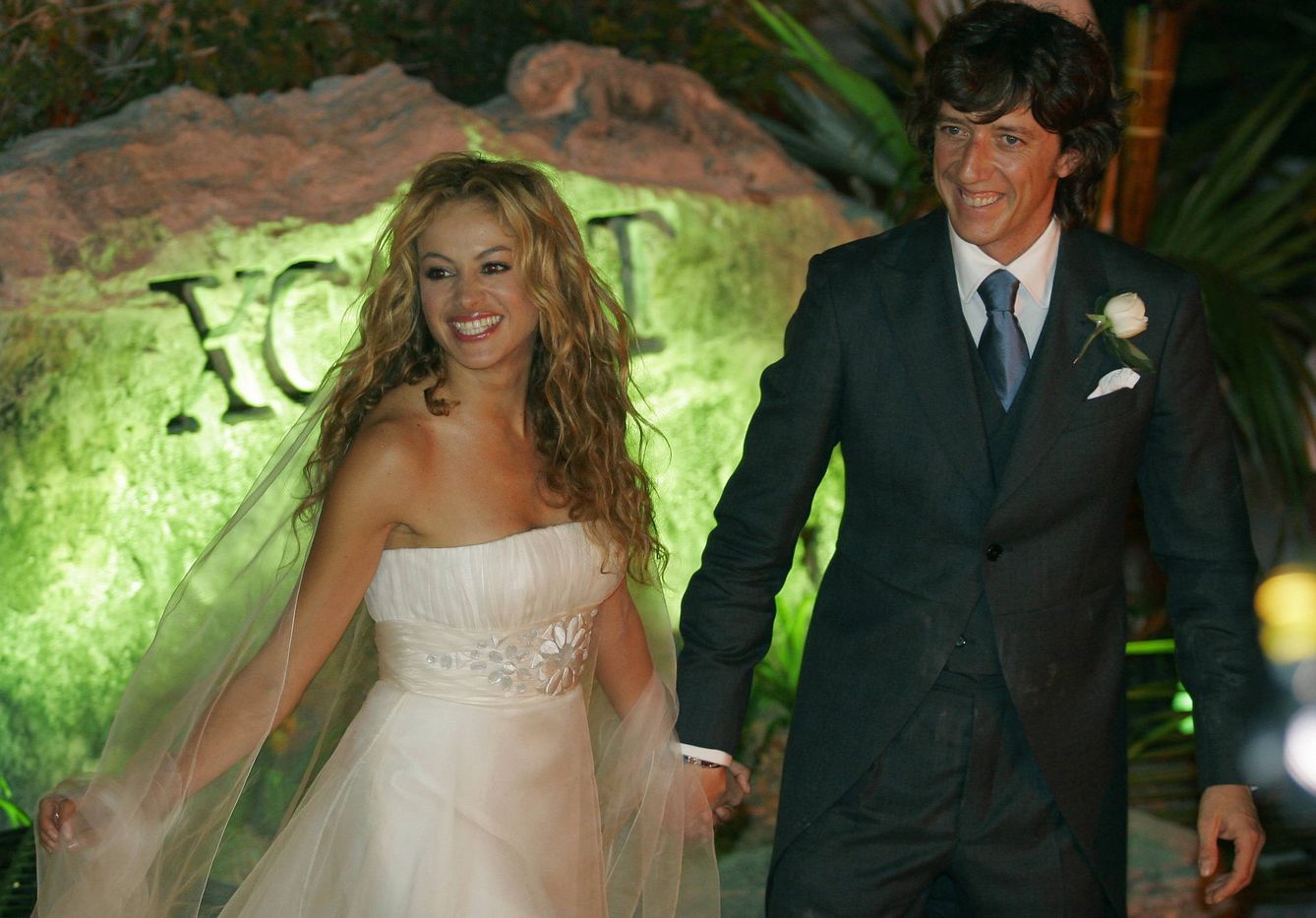 Paulina Rubio y Colate el día de su boda en 2007 (Gtres)