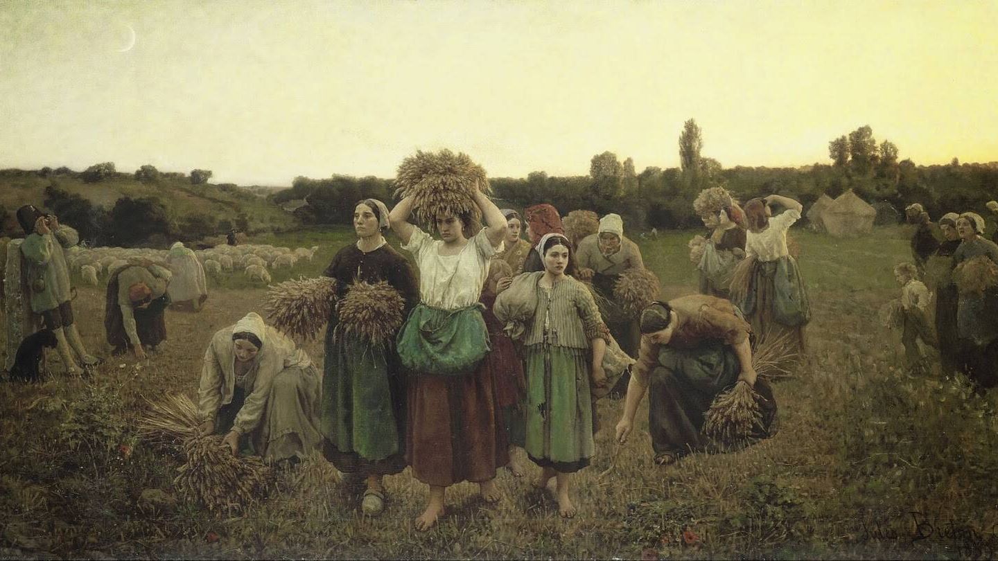 La retirada de las espigadoras, de Jules Breton (1859)