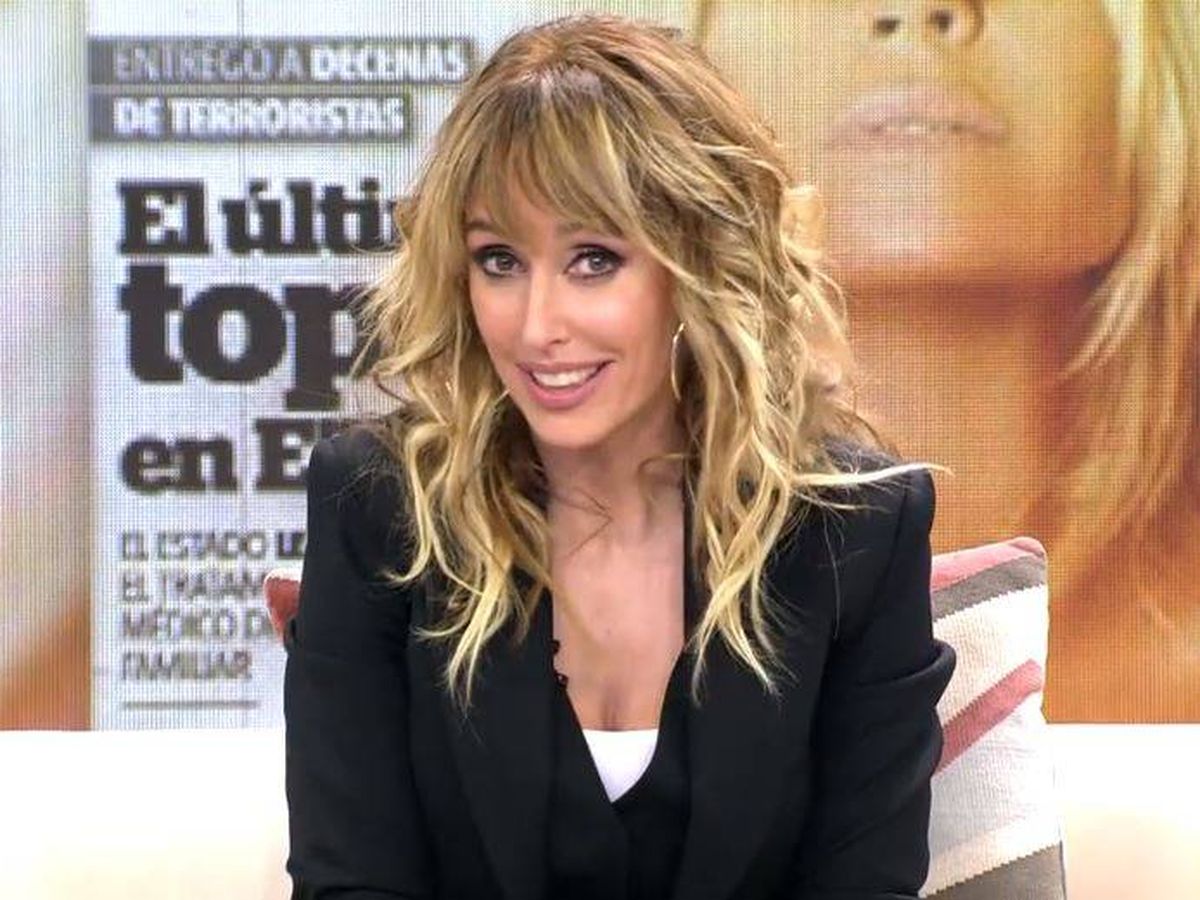 Foto: La presentadora Emma García. (Mediaset España)