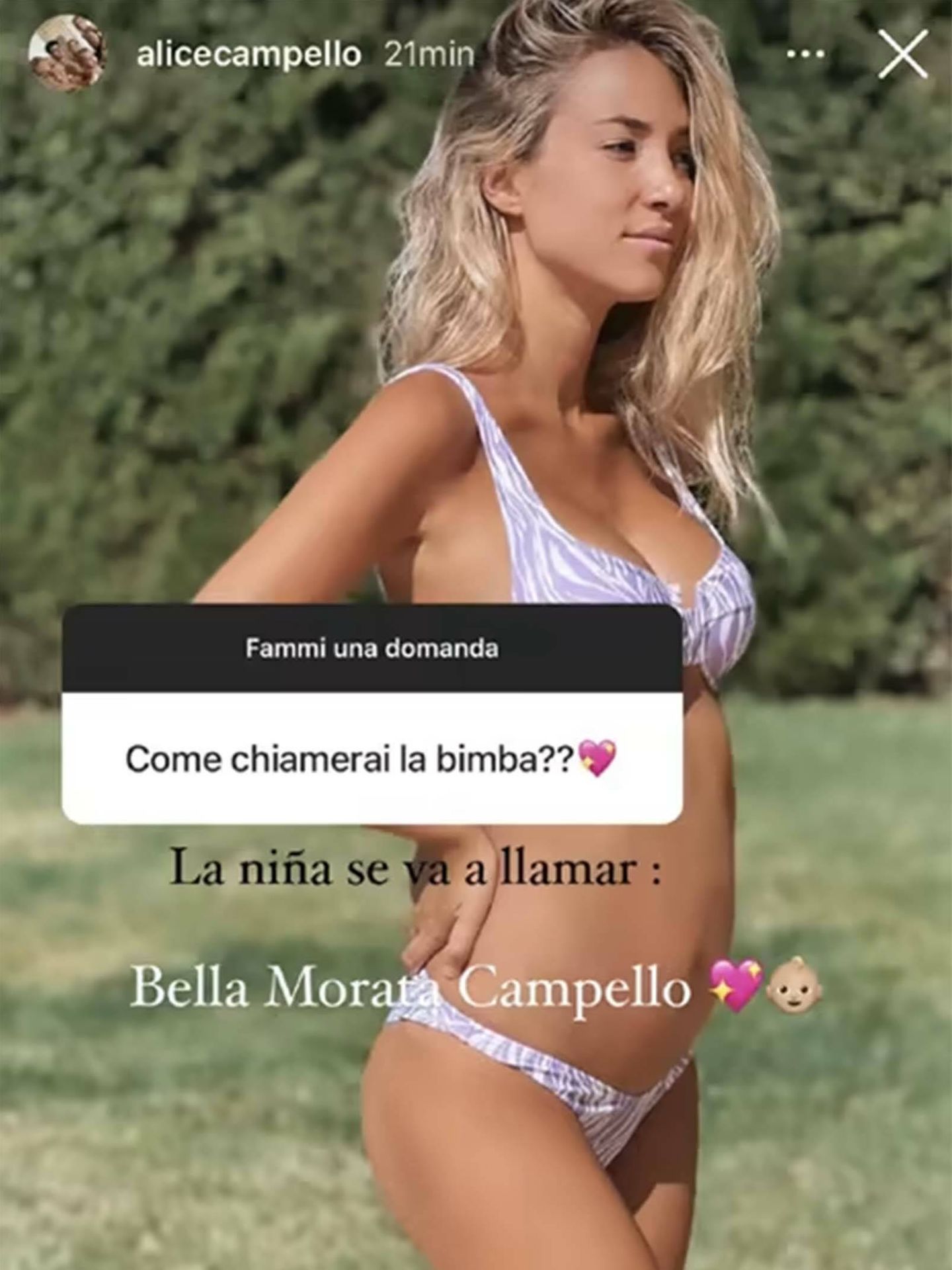 Alice Campello posa en redes sociales. (Instagram/@alicecampello)