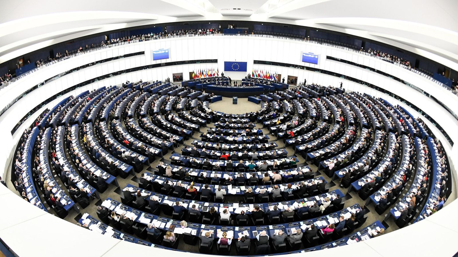 Foto: Pleno del Parlamento Europeo en Estrasburgo, el pasado 7 de febrero. (EFE)