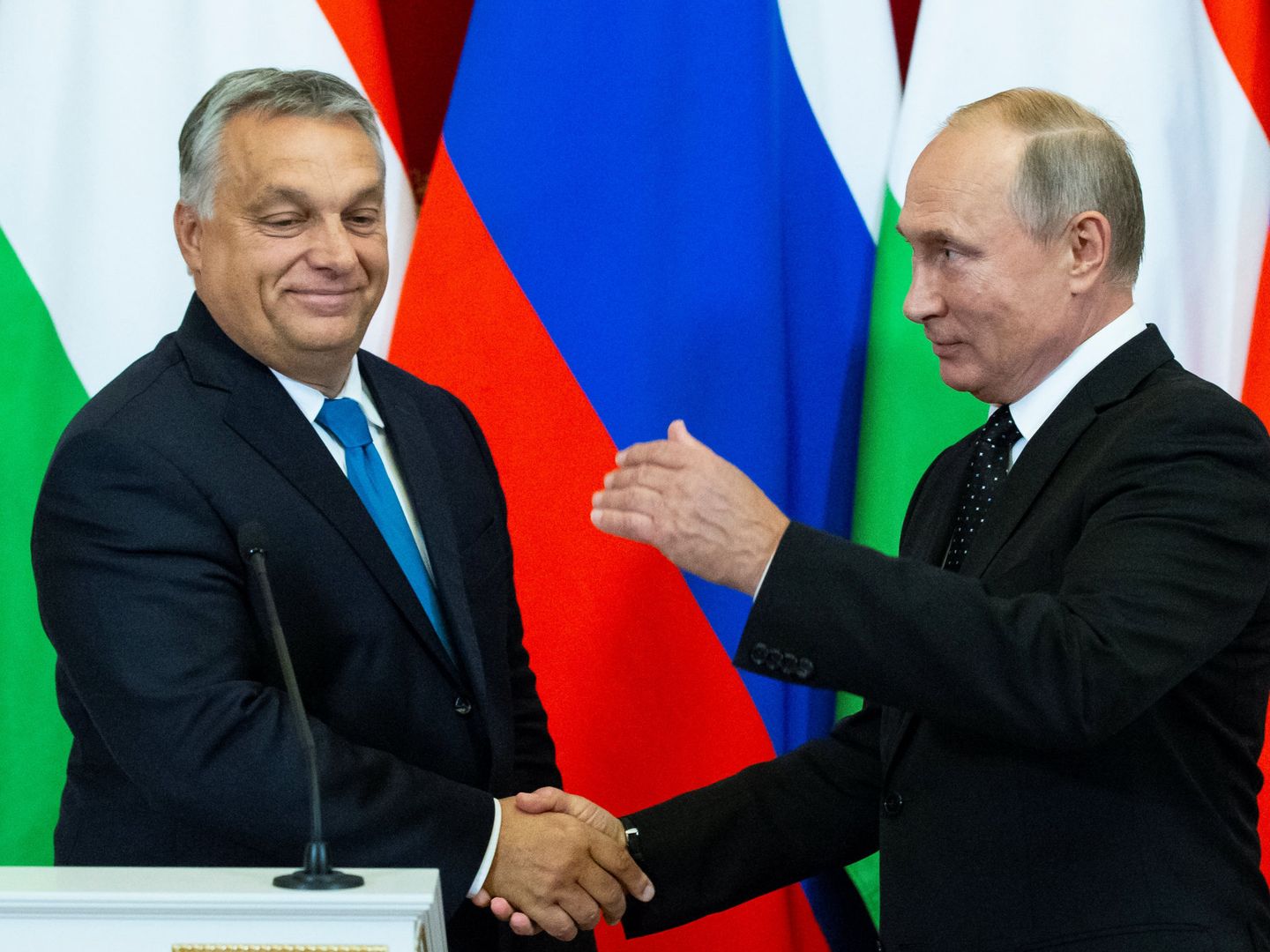 Orbán ha visitado a Putin en Moscú en la víspera del encuentro con sus socios de la UE. (Reuters)