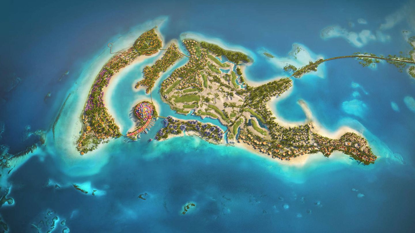  La isla de Shurayrah tiene forma de delfín (The Red Sea Project)