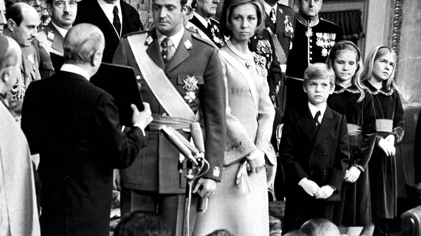 Juan Carlos el 22 de noviembre de 1975, el día de su proclamación como Rey. (EFE)