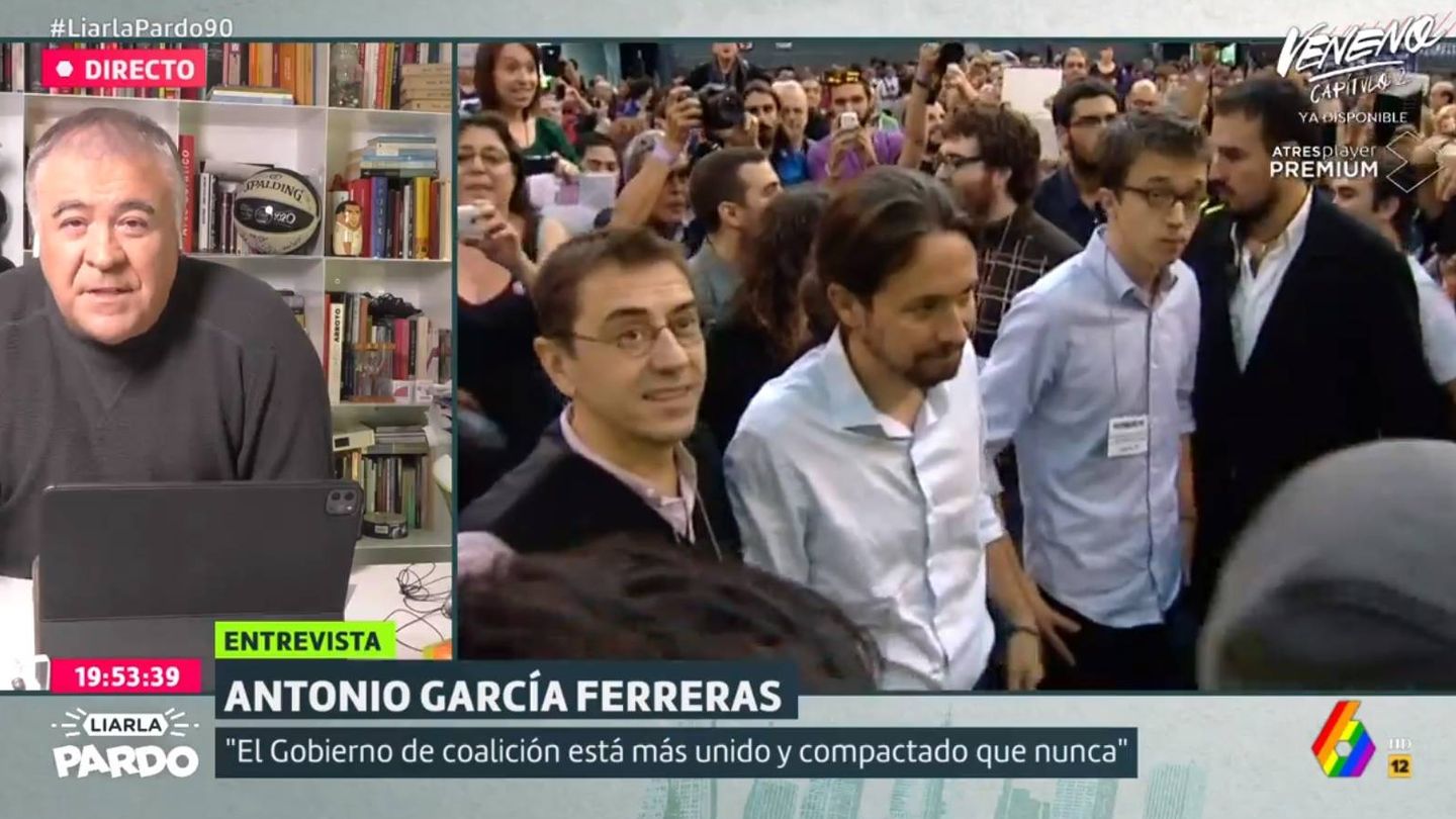 Ferreras, al ser preguntado por Cristina Pardo sobre el caso Dina. (La Sexta).