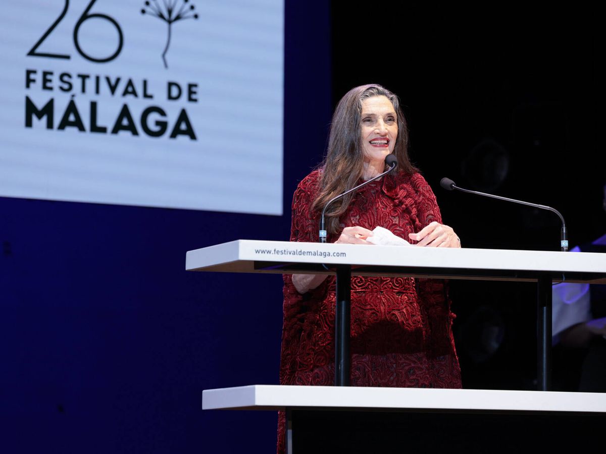 Foto: Ángela Molina, en el Festival de Málaga. (Gtres)
