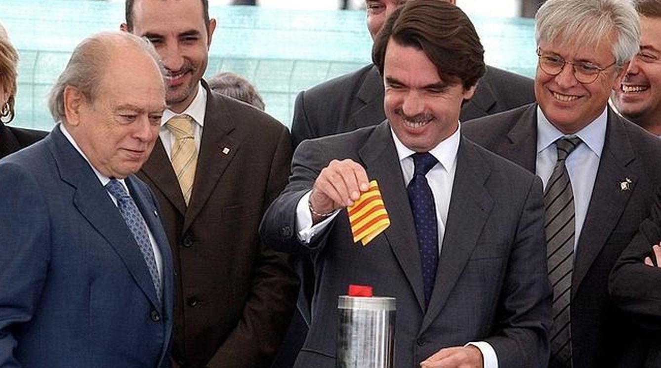 Pujol y Aznar, en la época de la alianza PP-CiU. (EFE)