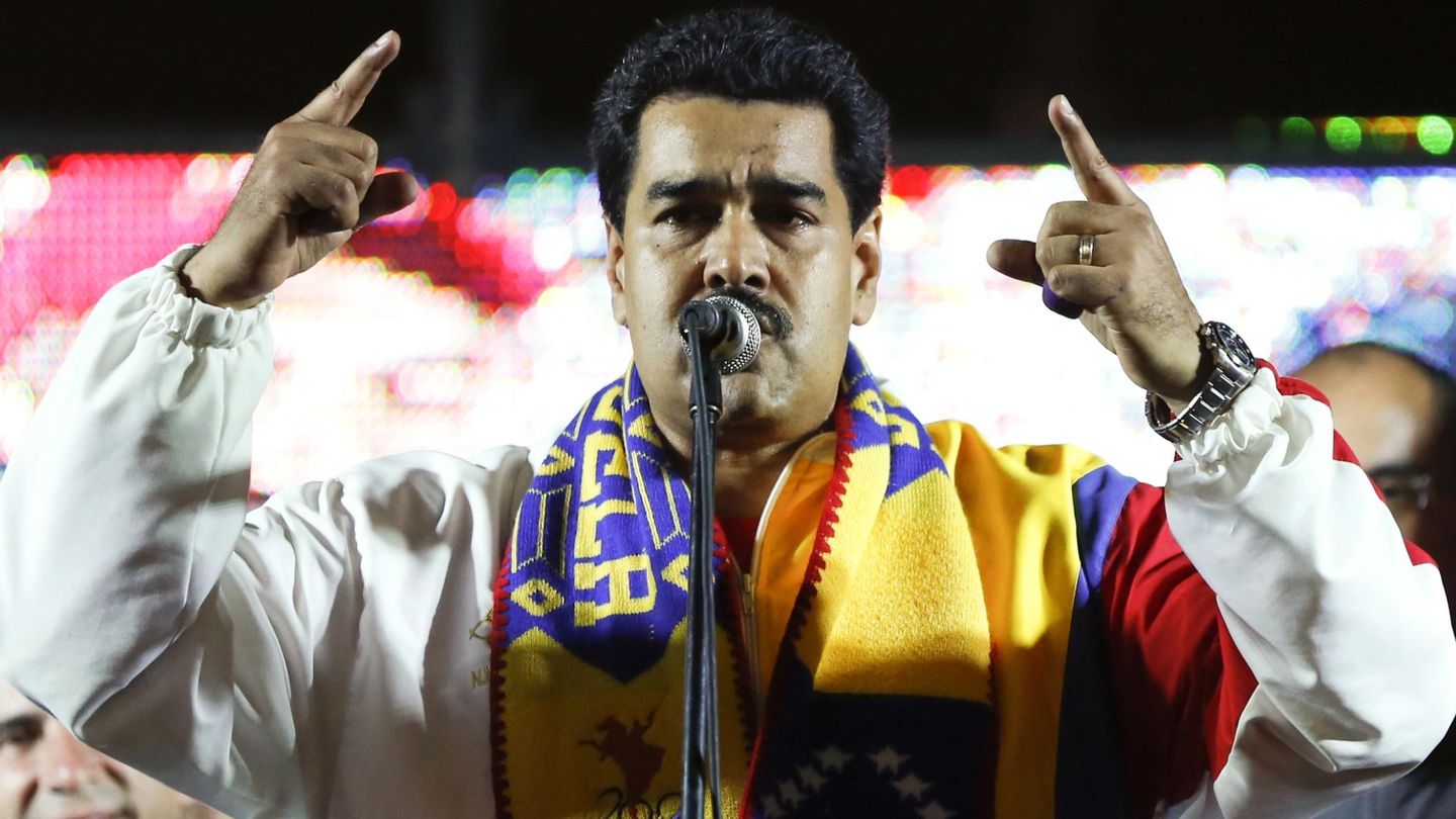 Maduro se dirige a simpatizantes tras conocer los resultados electorales (Reuters).