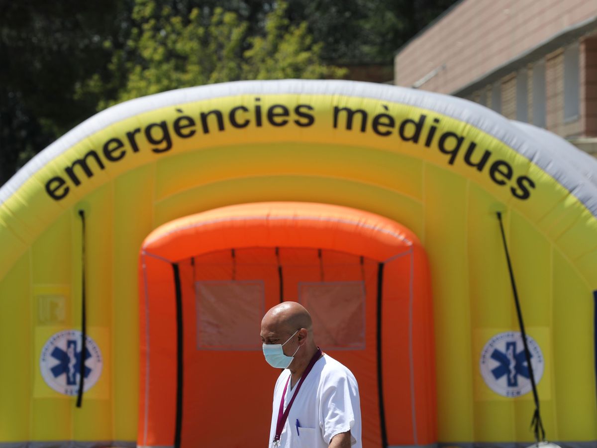 Foto: Hospital de campaña en Lleida. (Reuters)
