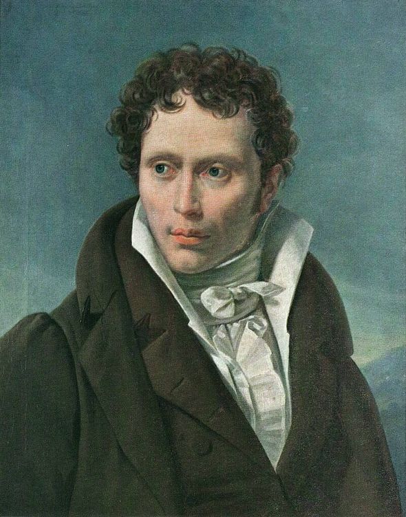 Schopenhauer, en 1815, por Ludwig Ruhl. 