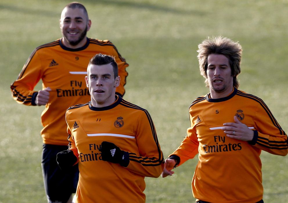 Foto: Bale, durante un entrenamiento de esta temporada (Reuters).