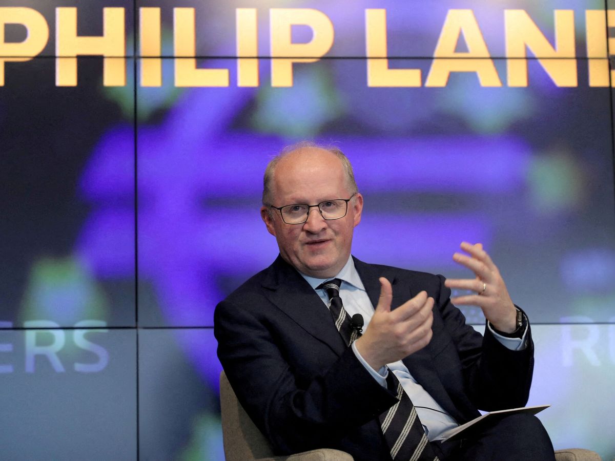 Foto: Philip Lane, economista jefe del BCE. (Reuters/Gary He)