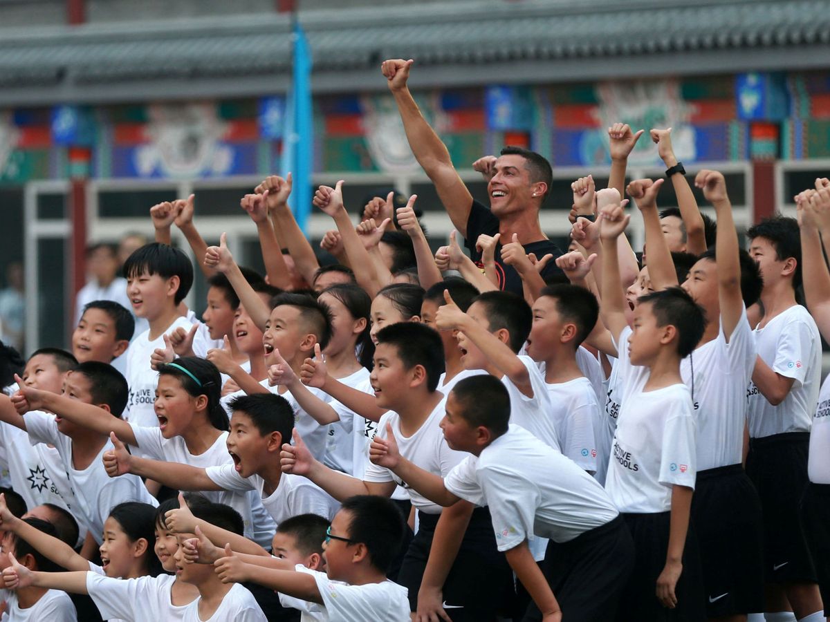 Foto: Cristiano Ronaldo, en una visita en Pekín en 2018. (Reuters)