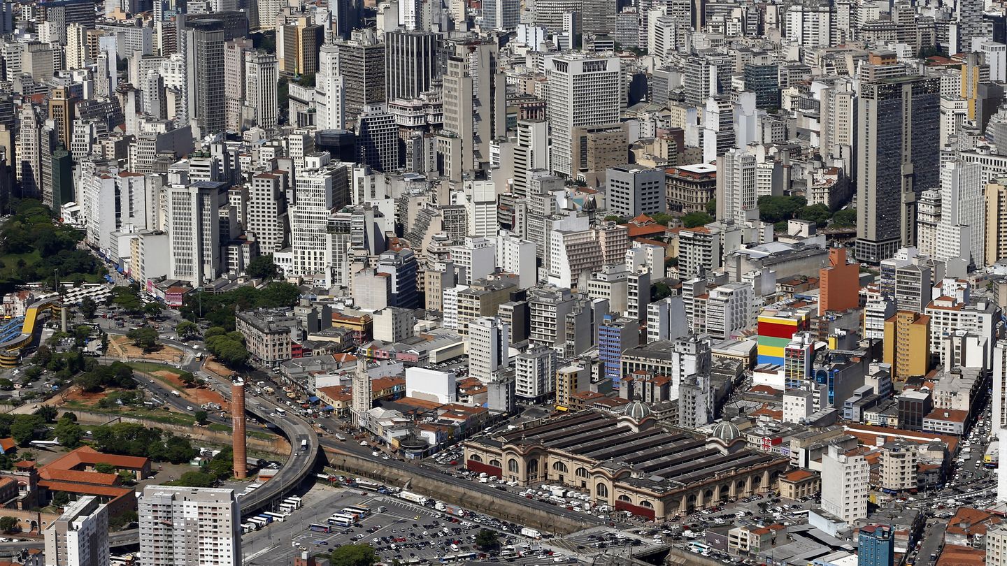 Vista aérea del centro de la ciudad de Sao Paulo (Reuters). 
