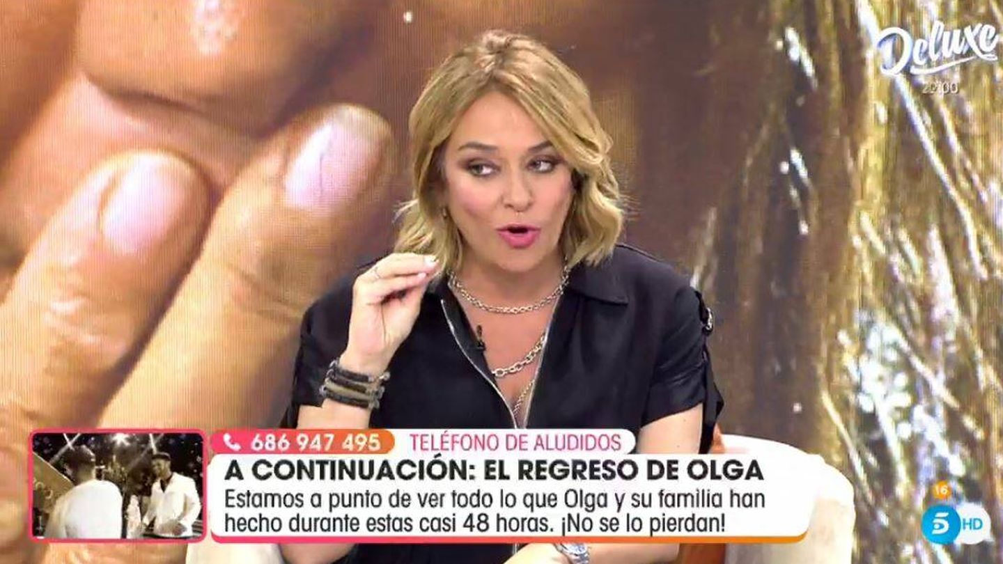 Toñi Moreno, en 'Viva la vida'. (Mediaset España)