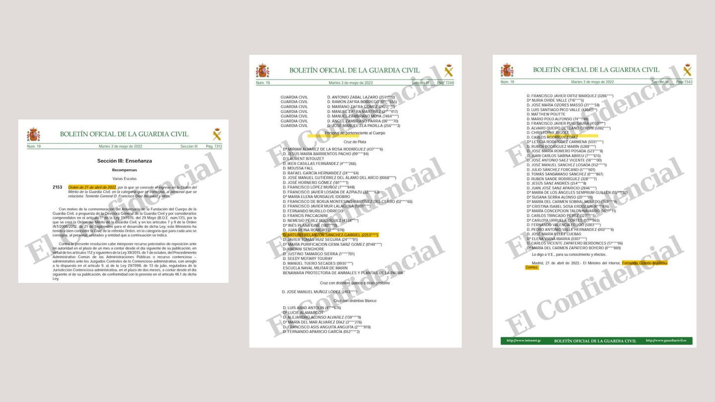 La orden publicada en el Boletín Oficial de la Guardia Civil