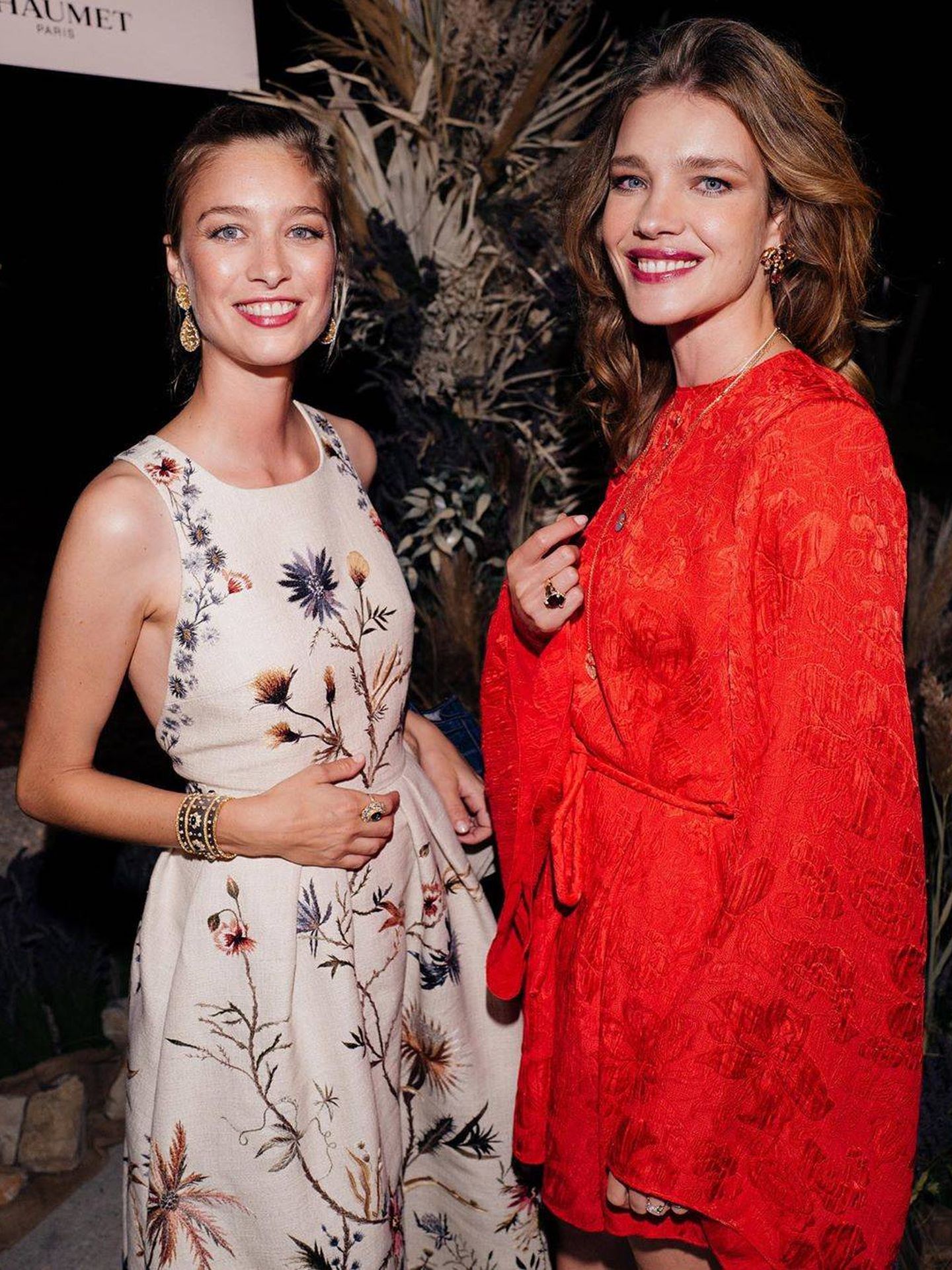 Beatrice Borromeo y la modelo Natalia Vodianova. (Instagram @natasupernova)