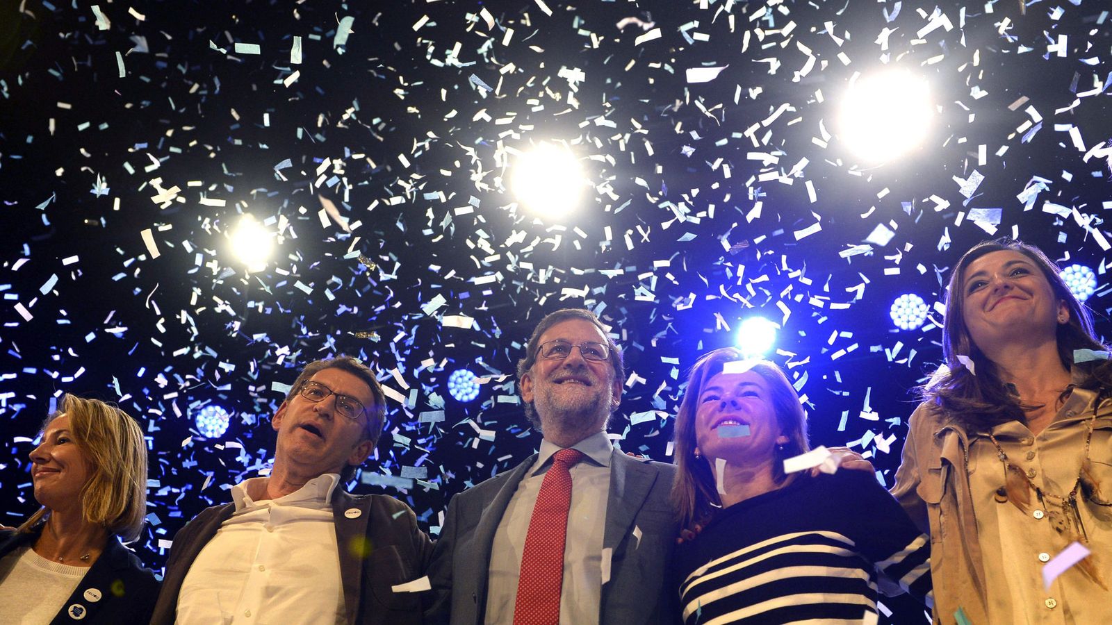 Foto: Mariano Rajoy, muy contento con los resultados de las elecciones vascas y gallegas (EFE)