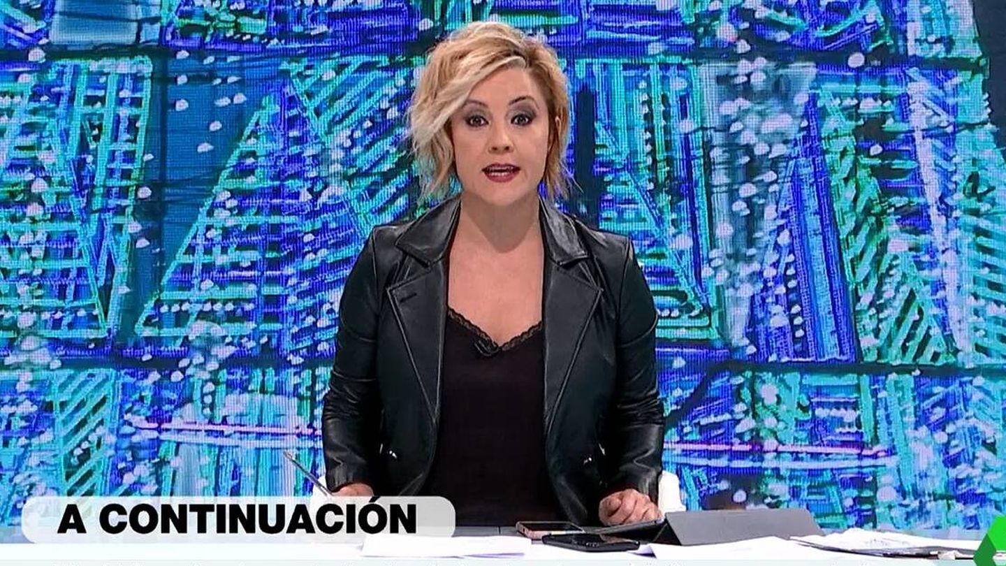 Cristina Pardo presentando en solitario 'Más vale tarde'. (Atresmedia Televisión)