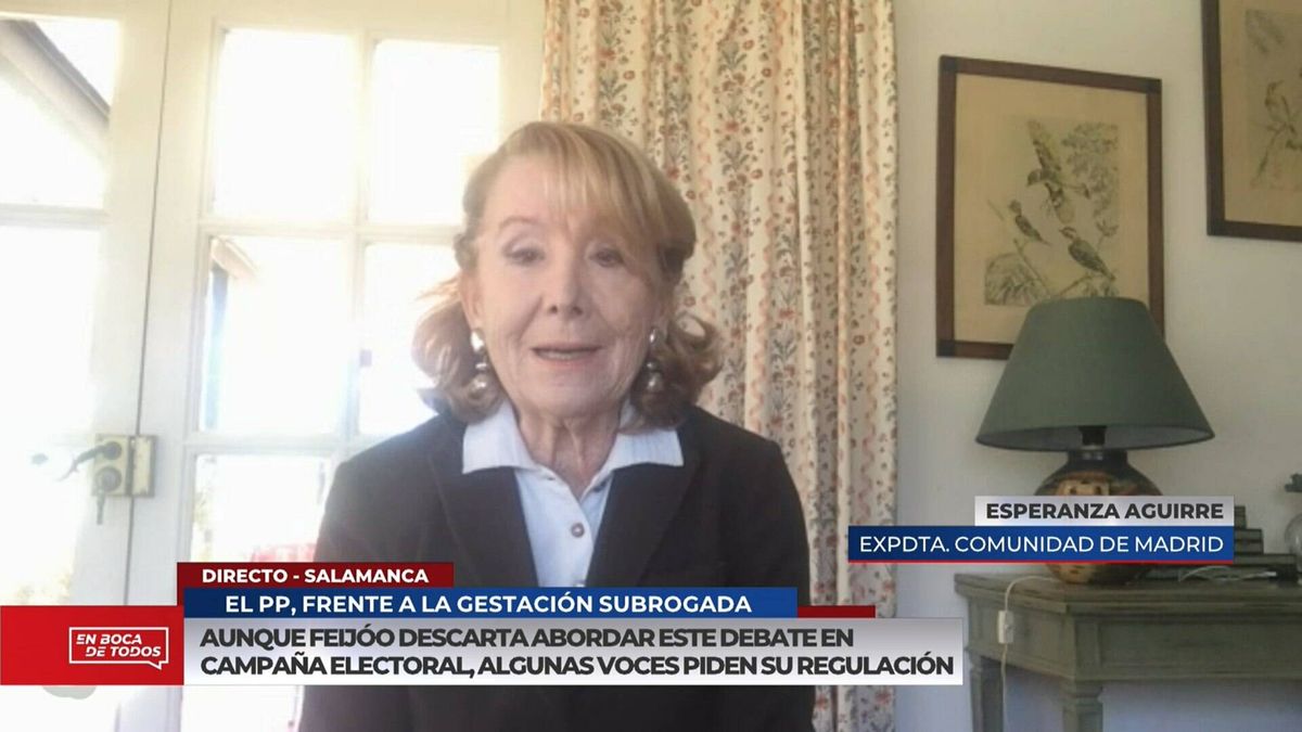 Esperanza Aguirre entra de lleno en la polémica: alto y claro sobre la maternidad de Ana Obregón en Cuatro