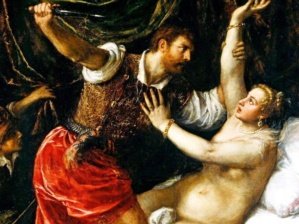 Foto: Detalle de 'La violación de Lucrecia' de Tiziano.