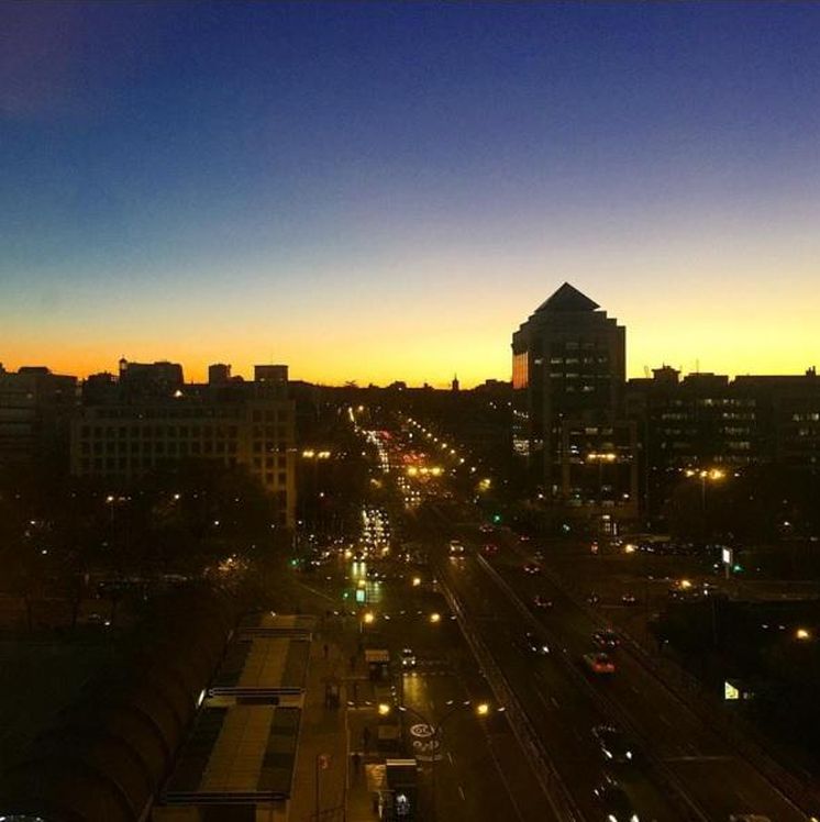 Foto: Vista de Madrid compartida por Eva y Naty (Instagram)