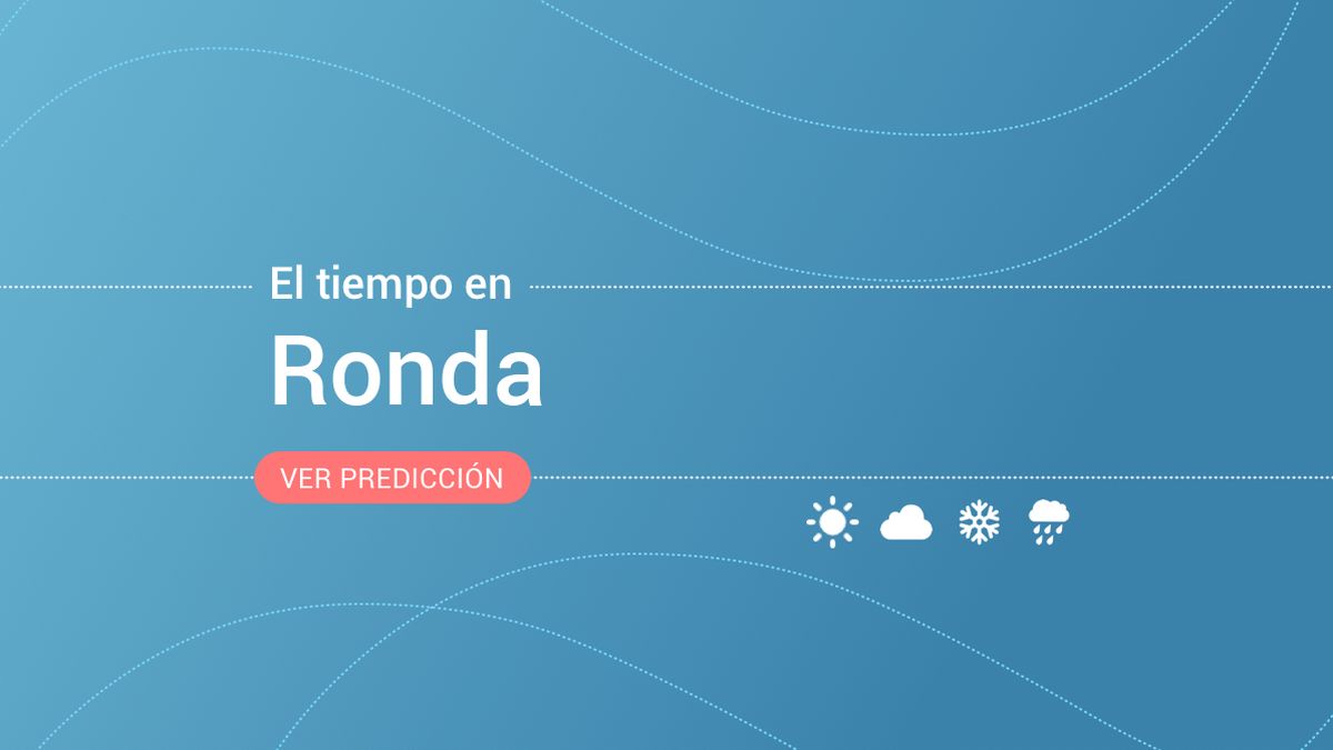 El tiempo en Ronda: previsión meteorológica de hoy, miércoles 13 de noviembre