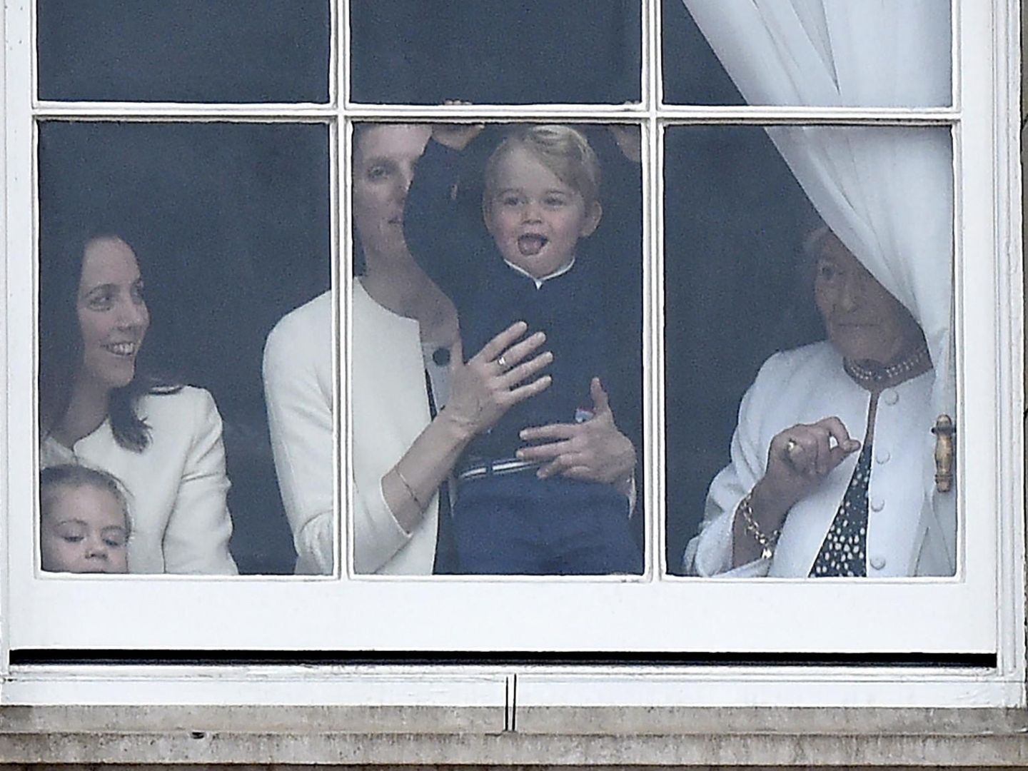 El príncipe George durante la celebración del Trooping the Colour 2015. (EFE)
