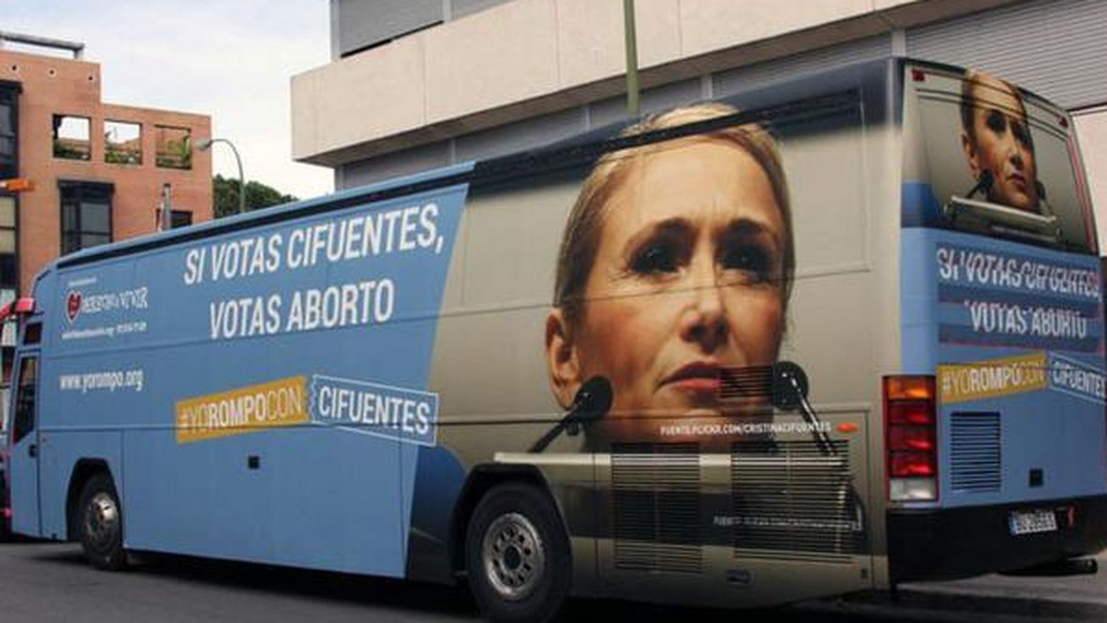 Foto: Autobús que recorrerá la Comunidad de Madrid durante dos semanas (Hazte Oír)