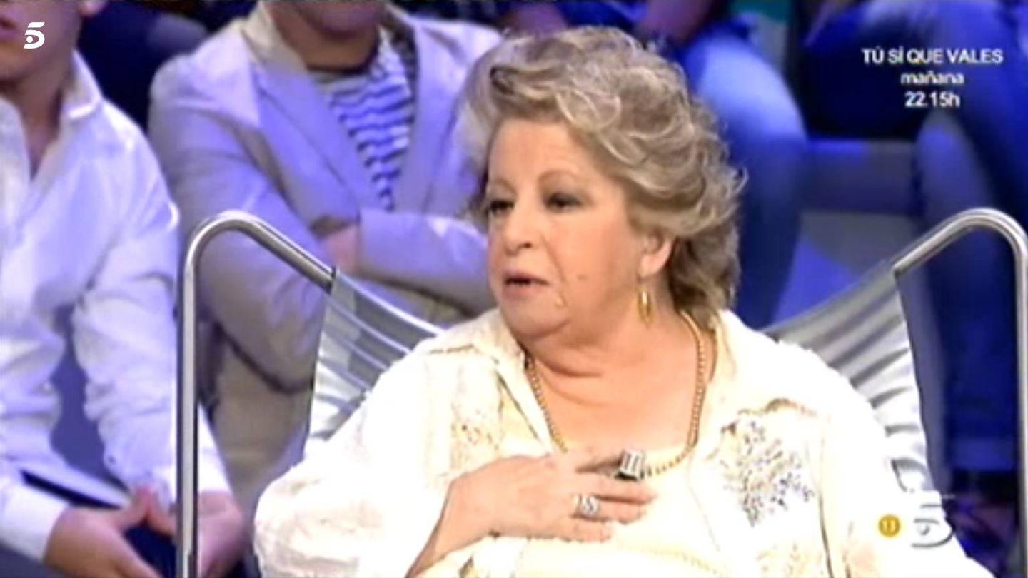 María Antonia Iglesias, en 'La noria'. (Mediaset)