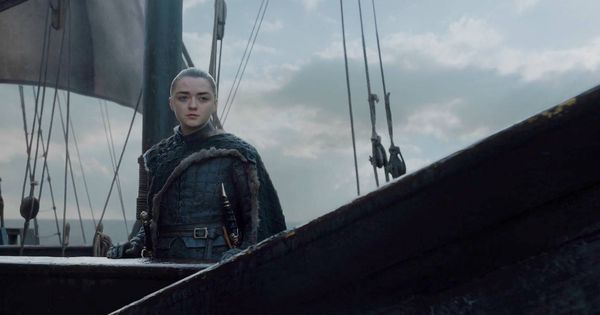 Foto: Arya parte en barco hacia el oeste de Poniente. (HBO)