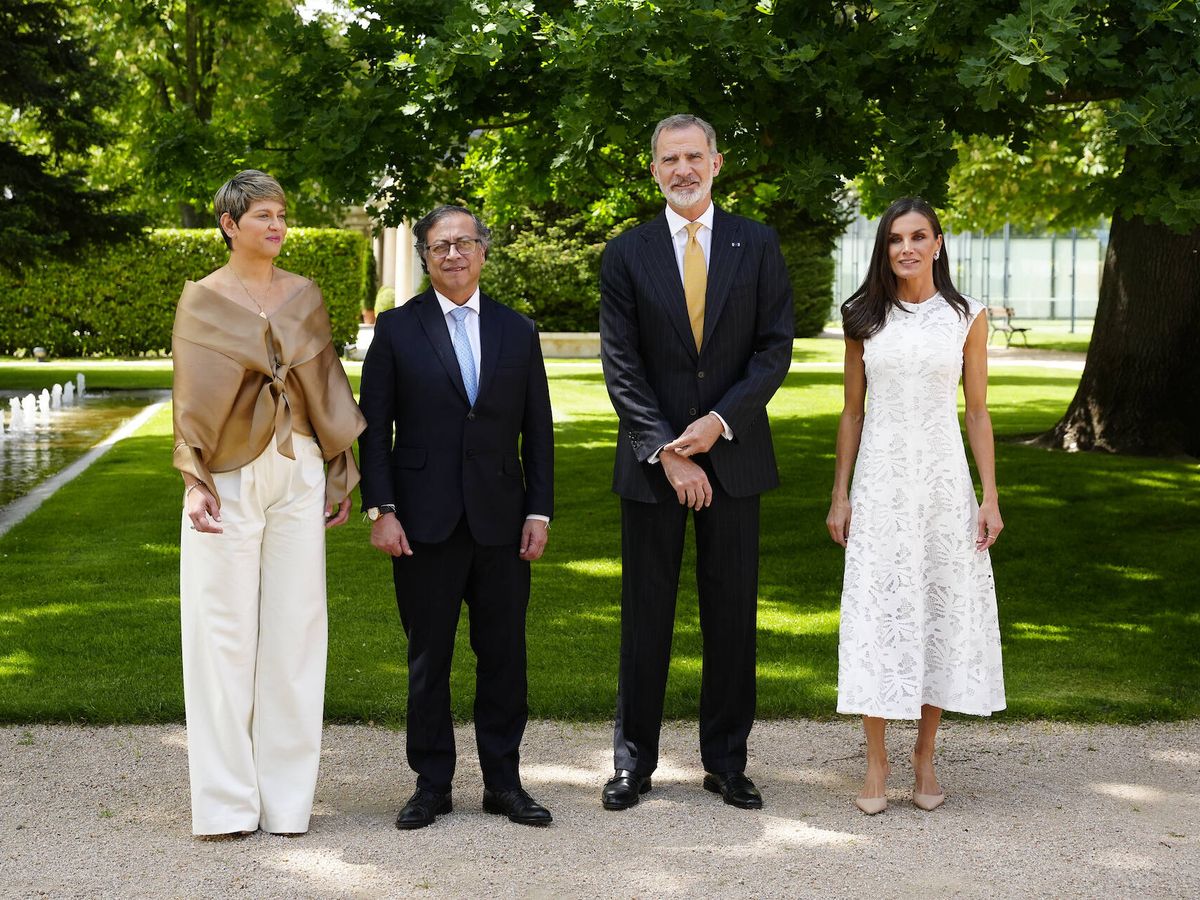 Foto: Los Reyes, con el presidente y la primera dama de Colombia. (LP)
