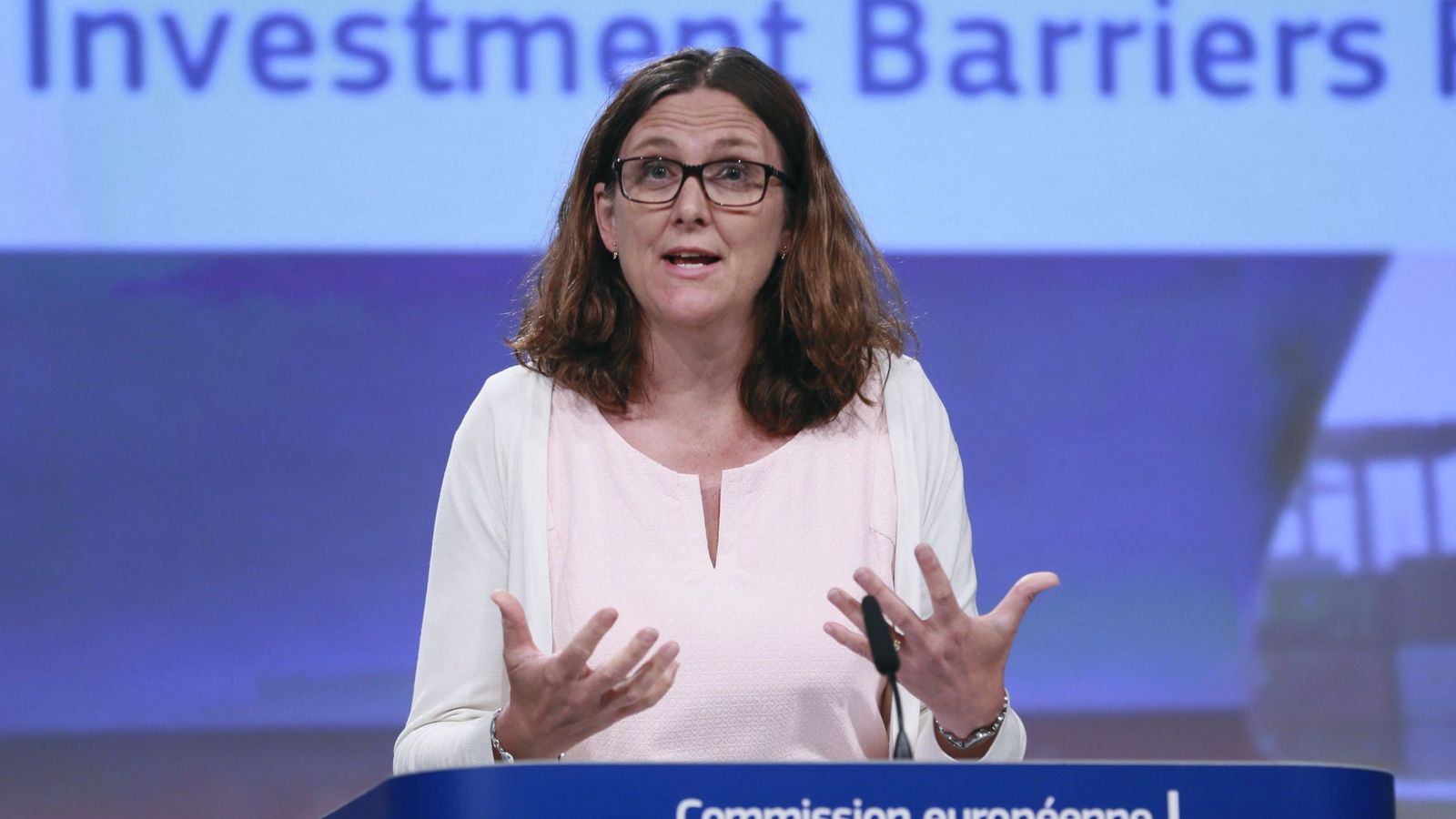 Foto: La comisaria europea de Comercio, Cecilia Malmström. (EFE)