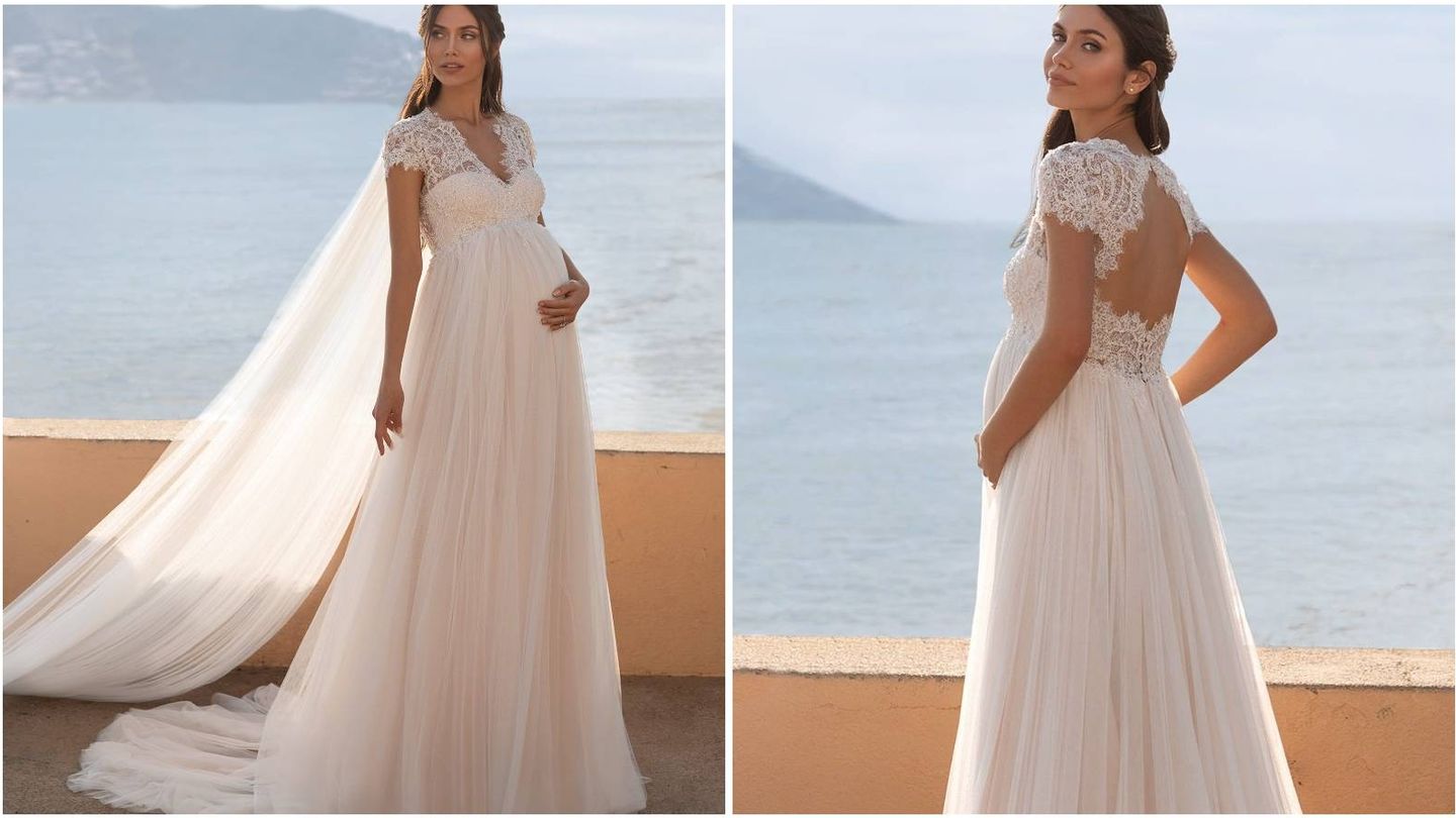Pronovias una nueva colección de vestidos de boda para novias embarazadas