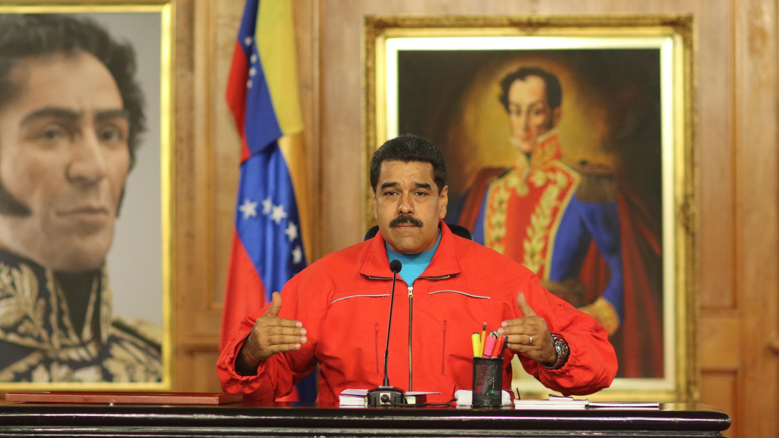 Foto: El presidente de Venezuela, Nicolas Maduro, este domingo en Caracas. (Efe)