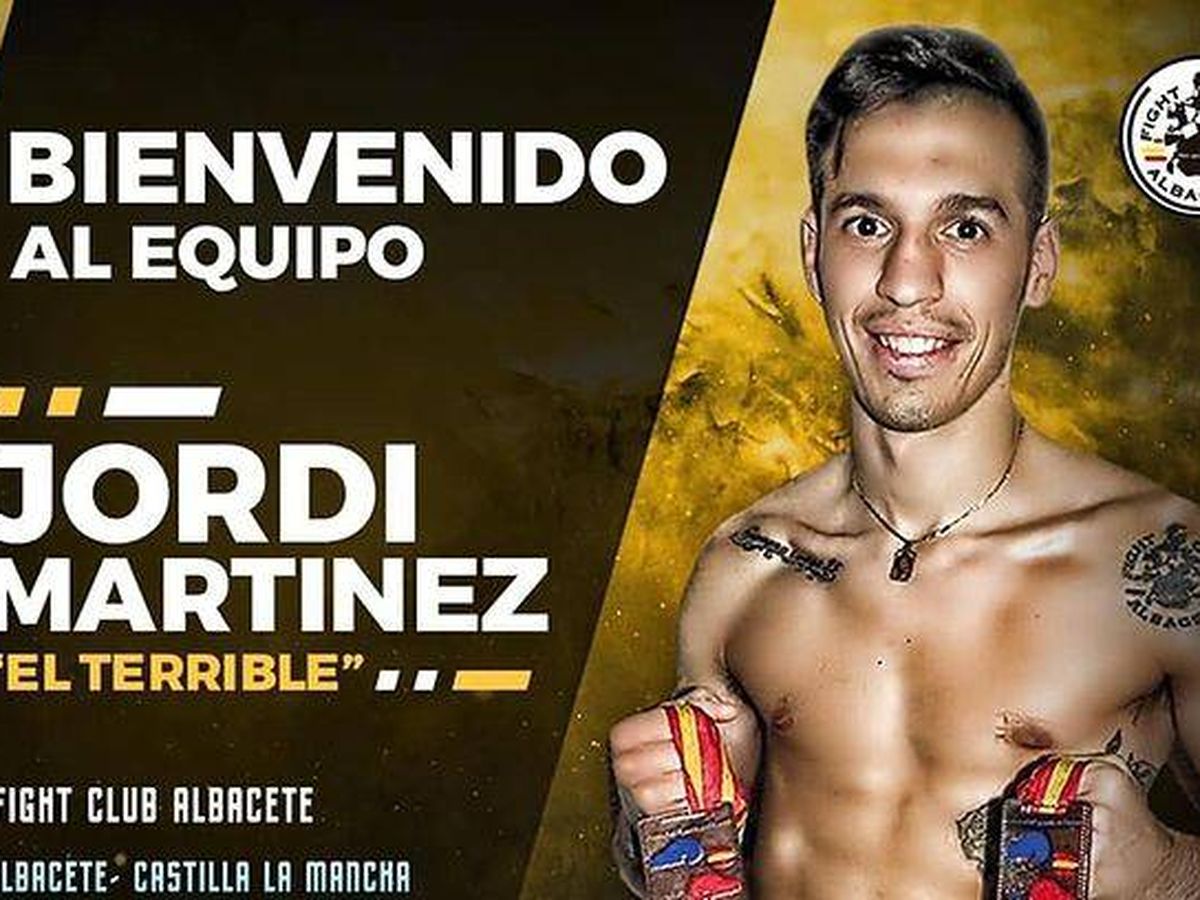 Foto: Jordi Martínez, en la imagen promocional de su paso al boxeo profesional. 