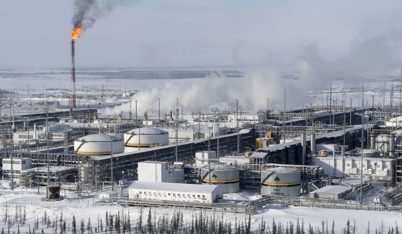 Refinería de petróleo en Krasnoyarsk, Rusia. (Reuters)
