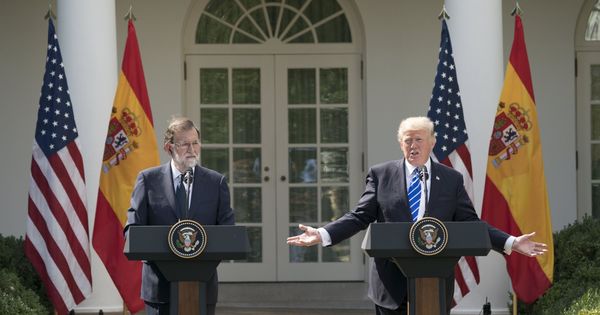 Foto: El presidente de Estados Unidos, Donald Trump (d), y el presidente del Gobierno español, Mariano Rajoy (i), ofrecen una rueda de prensa tras su reunión en la Casa Blanca. (EFE)