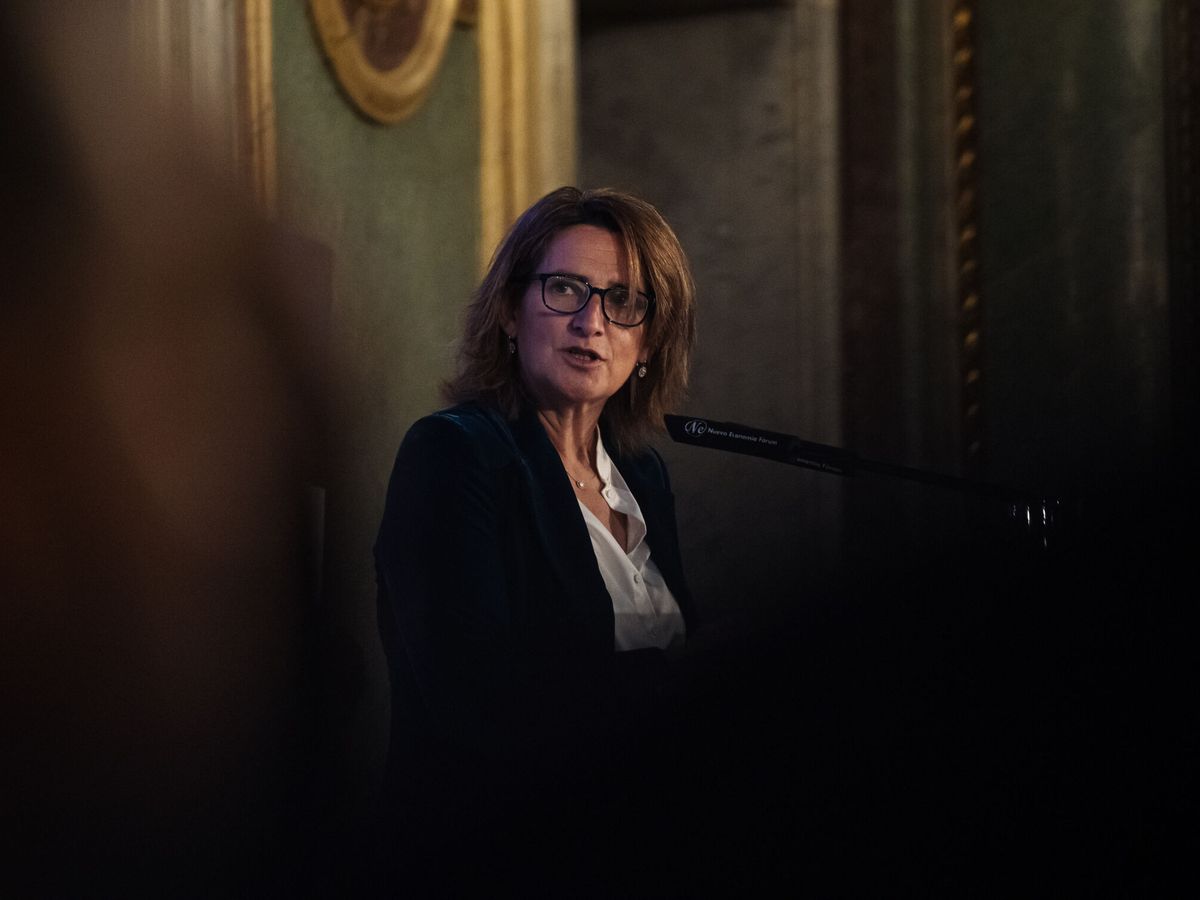 Foto: La vicepresidenta tercera del Gobierno, Teresa Ribera, en un acto en Madrid. (Europa Press/Carlos Luján)