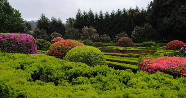 Foto: El jardín del pazo de Rubianes, todo un edén.